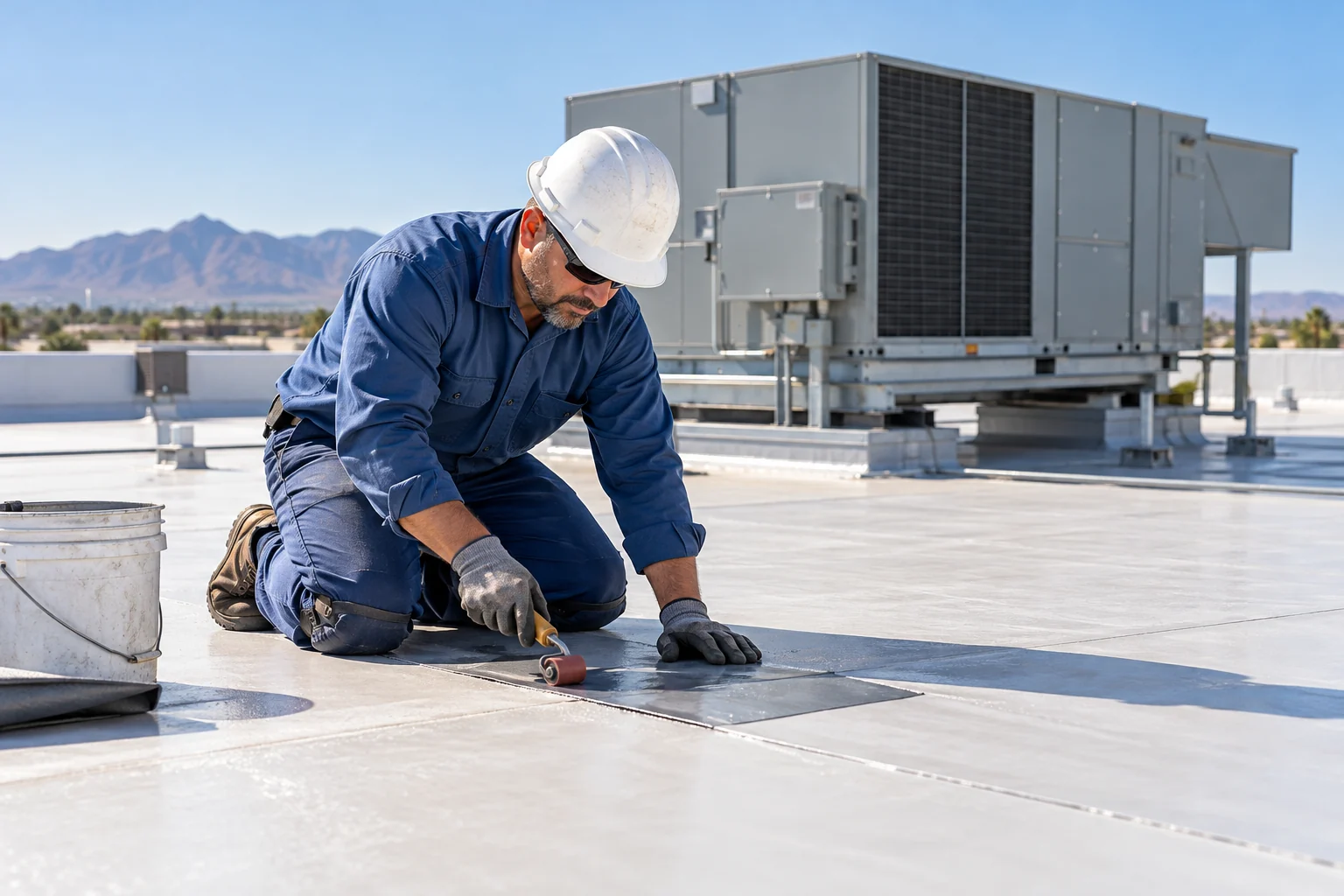 Commercial roof and rooftop equipment